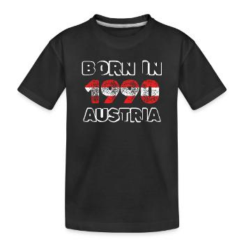 1990 - Kinder Premium Bio T-Shirt - Schwarz - Vorne