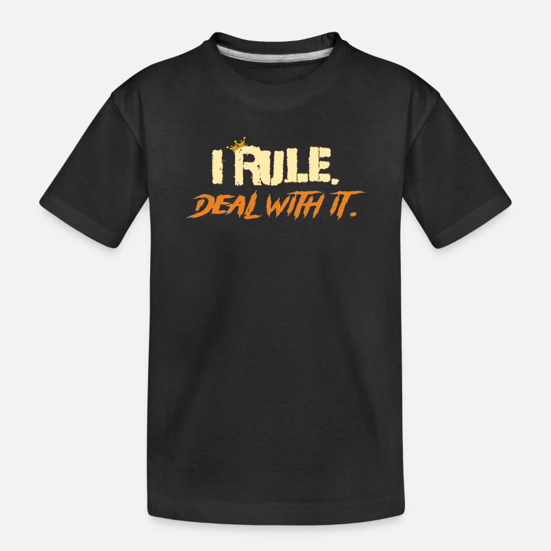I_rule_2 - T-shirt bio Premium Enfant - noir