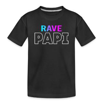 Rave Dad Techno House Electro Festival Hardstyle - T-shirt bio Premium Enfant - noir - Devant