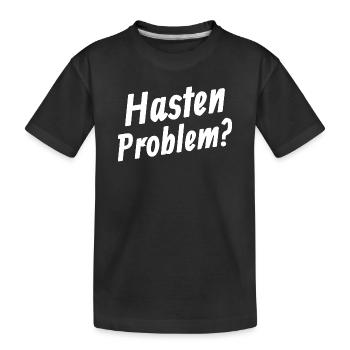 Problème de la hâte - T-shirt bio Premium Enfant - noir - Devant