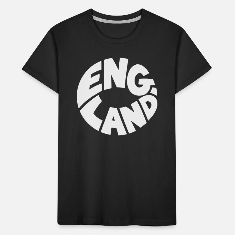 Engand Round Logo Printing Design Kids' Premium Organic T-Shirt