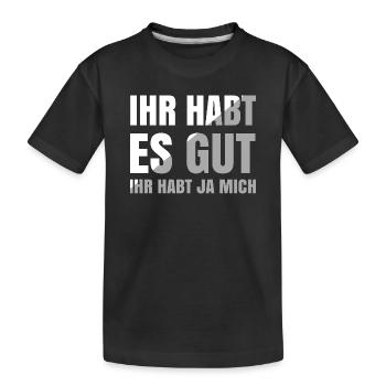 Tu as bien joué, tu m’as eu - T-shirt bio Premium Enfant - noir - Devant