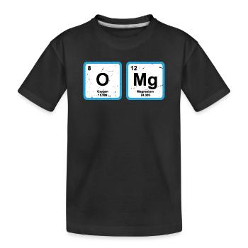 Tableau périodique OMG L’élément de la science surprise - T-shirt bio Premium Enfant - noir - Devant