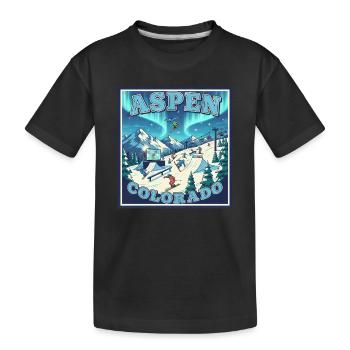 Aspen Colorado Sports d’hiver Ski Snowboard Winterurl - T-shirt bio Premium Enfant - noir - Devant