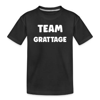 Team Scratching: Black on White - Kids' Premium Organic T-Shirt - black - Front