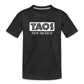 Taos - Nouveau-Mexique - États-Unis d’Amérique - T-shirt bio Premium Enfant - noir - Devant