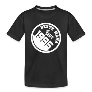 1995 - Kinder Premium Bio T-Shirt - Schwarz - Vorne