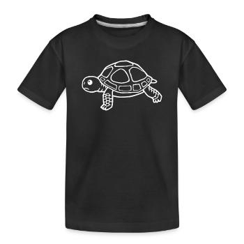 Tortue Tortues - T-shirt bio Premium Enfant - noir - Devant