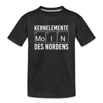 Éléments centraux du nord de l’Allemagne - T-shirt bio Premium Enfant - noir - Devant