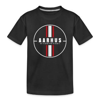 Coordonnées d’Aarhus - T-shirt bio Premium Enfant - noir - Devant