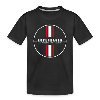 Coordonnées de Copenhague - T-shirt bio Premium Enfant - noir - Devant