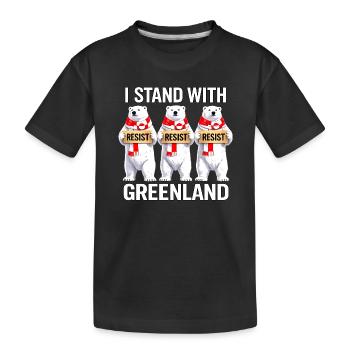 Grönlandisches Eisbären-Trio - Kinder Premium Bio T-Shirt - Schwarz - Vorne