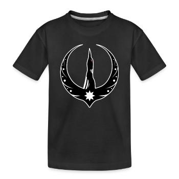 Eistaucher Rebellion Logo - Loon Rebellion Logo - Kinder Premium Bio T-Shirt - Schwarz - Vorne