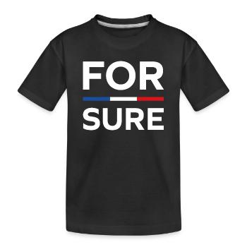 macron Ganz sicher - Kinder Premium Bio T-Shirt - Schwarz - Vorne