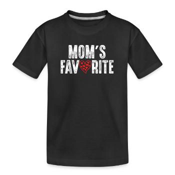 Le préféré de maman - T-shirt bio Premium Enfant - noir - Devant