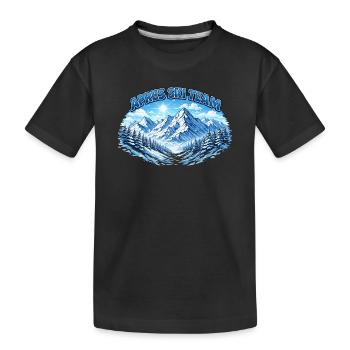 Après Ski Team Mountain Panorama - T-shirt bio Premium Enfant - noir - Devant