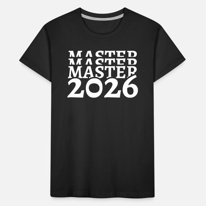 Master 2026 Studium Studiumsabschluss Studiumende Kinder Premium Bio T-Shirt