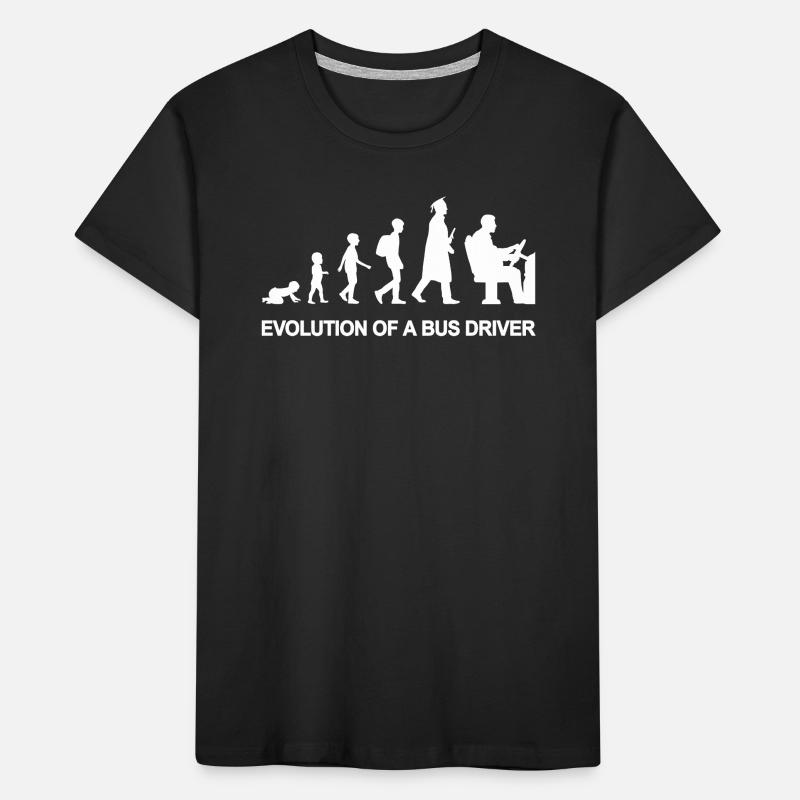Évolution d’un chauffeur de bus T-shirt bio Premium Enfant