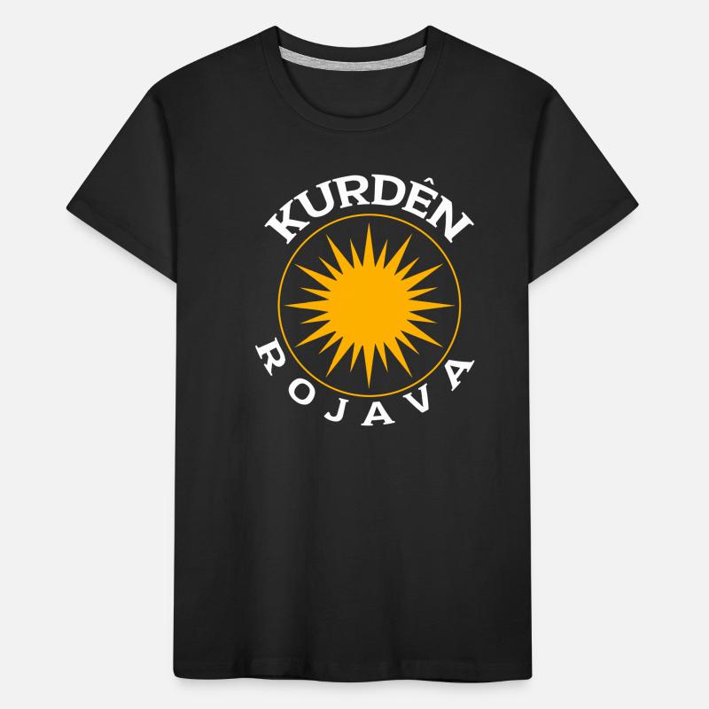Kurdes Rojava T-shirt bio Premium Enfant