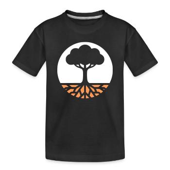 Racines de l’Arbre de Vie - T-shirt bio Premium Enfant - noir - Devant