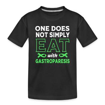 Gastroparesis - Kids' Premium Organic T-Shirt - black - Front