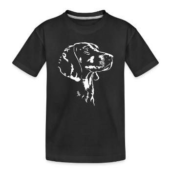 Chiens de chasse Brandlbracke Silhouette Saules - T-shirt bio Premium Enfant - noir - Devant