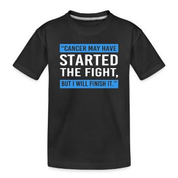 Darm Krebs Dickdarm - Kinder Premium Bio T-Shirt - Schwarz - Vorne