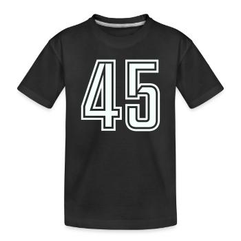 45 - Kids' Premium Organic T-Shirt - black - Front