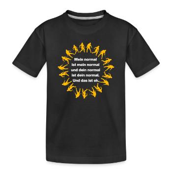 MON NORMAL EST MON NORMAL, LE TIEN VA BIEN ✌️ - T-shirt bio Premium Enfant - noir - Devant