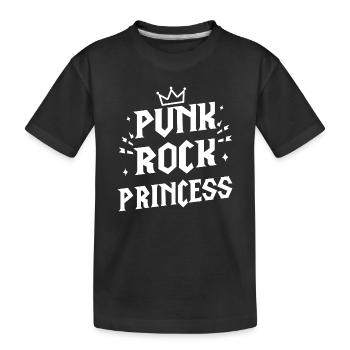 punk rock princesse bébé Rock fille - T-shirt bio Premium Enfant - noir - Devant