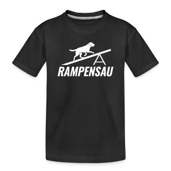 Real Ramp Pig Agility Dog Sport - T-shirt bio Premium Enfant - noir - Devant