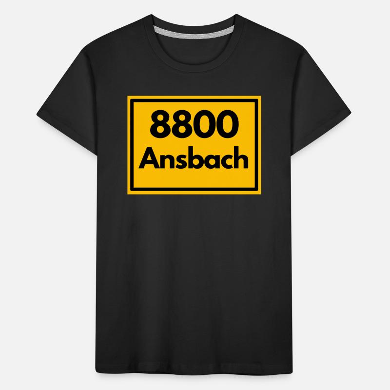 OLD POSTCODE POSTCODE RETRO 8800 ANSBACH FRANKEN Kids' Premium Organic T-Shirt