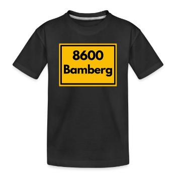 ANCIEN CODE POSTAL RETRO 8600 BAMBERG FRANKEN - T-shirt bio Premium Enfant - noir - Devant