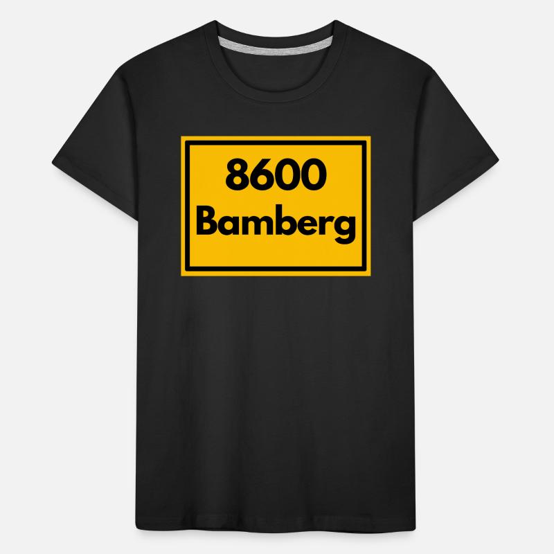 OLD POSTCODE POSTCODE RETRO 8600 BAMBERG FRANKEN Kids' Premium Organic T-Shirt