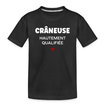 craneuse - T-shirt bio Premium Enfant - noir - Devant