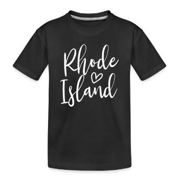 Rhode Island Heart Women’s Love Rhode Island - T-shirt bio Premium Enfant - noir - Devant