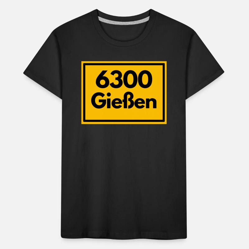 OLD POSTCODE ZIP CODE RETRO 6300 GIESSEN Kids' Premium Organic T-Shirt