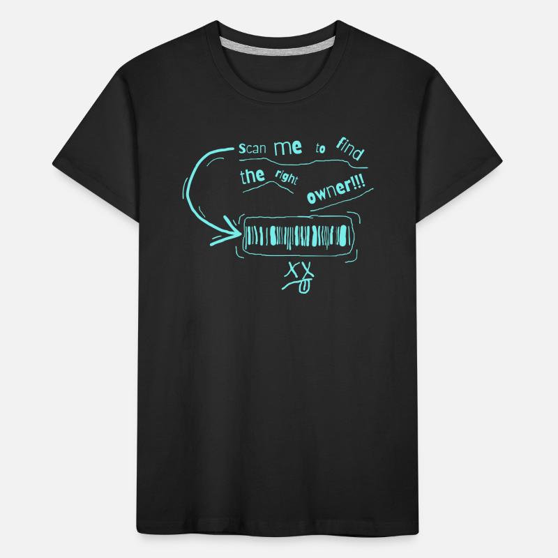 Trouvez le code-barres du propriétaire T-shirt bio Premium Enfant
