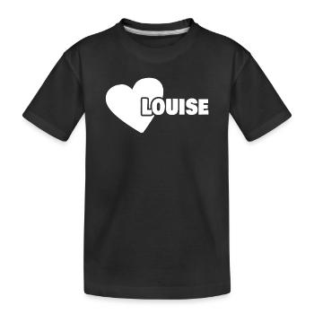 Geboren Louise - Kinder Premium Bio T-Shirt - Schwarz - Vorne