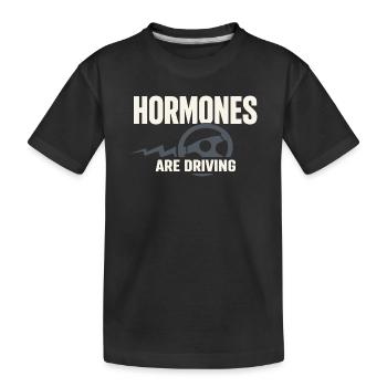 Perimenopause Humor Perimenopause - Kinder Premium Bio T-Shirt - Schwarz - Vorne