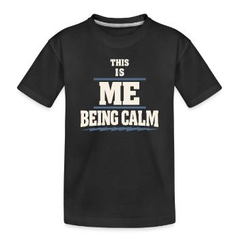Perimenopause Humor Perimenopause - Kinder Premium Bio T-Shirt - Schwarz - Vorne