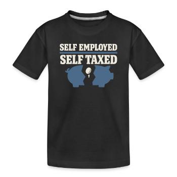 Indépendant indépendant Steuerhumor 1099 Life - T-shirt bio Premium Enfant - noir - Devant