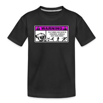 Turbo  - T-shirt bio Premium Enfant - noir - Devant
