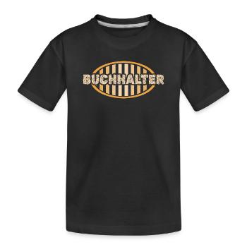 Buchhalter - Kinder Premium Bio T-Shirt - Schwarz - Vorne