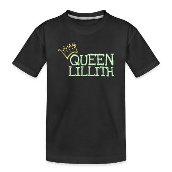 Lillith - Kinder Premium Bio T-Shirt - Schwarz - Vorne