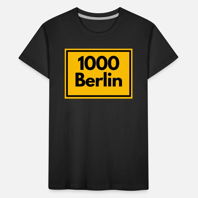 OLD POSTCODE POSTCODE RETRO 1000 BERLIN CAPITAL Kids' Premium Organic T-Shirt
