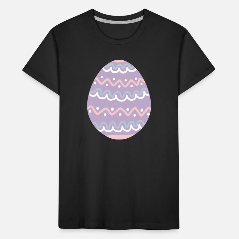 Pastel Wavy Easter Egg Kids' Premium Organic T-Shirt