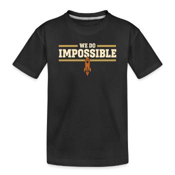 Science-fusée, Scientifique en fusées, Aérospatiale - T-shirt bio Premium Enfant - noir - Devant