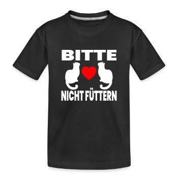 félin - T-shirt bio Premium Enfant - noir - Devant