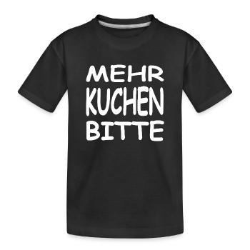 Gâteau - T-shirt bio Premium Enfant - noir - Devant